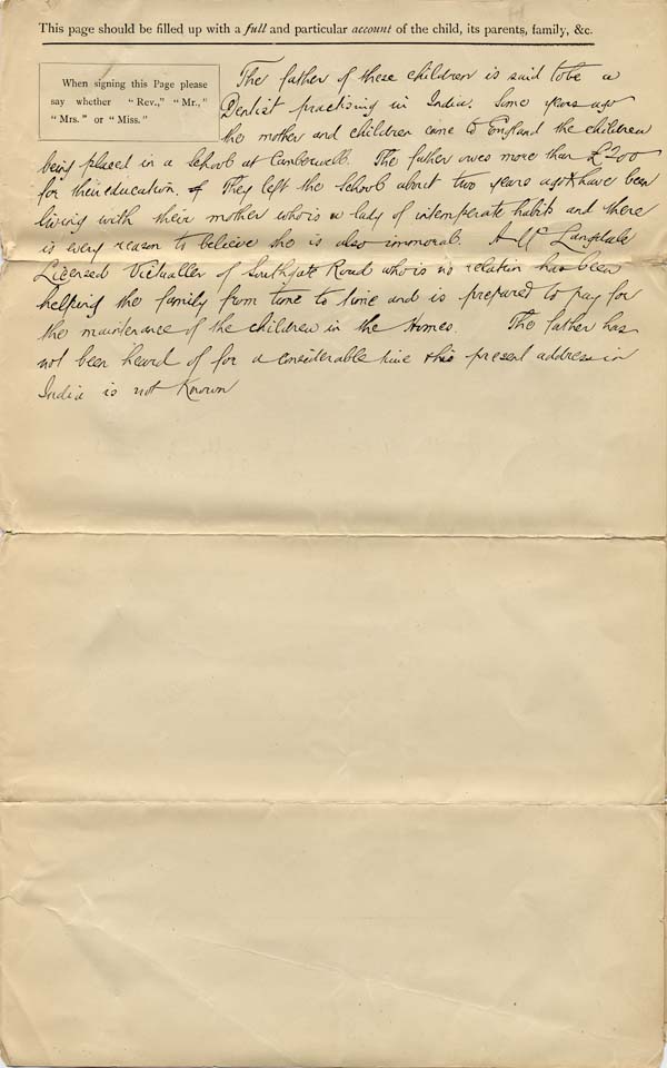 Large size image of Case 3622 1. Application to Waifs and Strays' Society (C) c. May 1893
 page 3