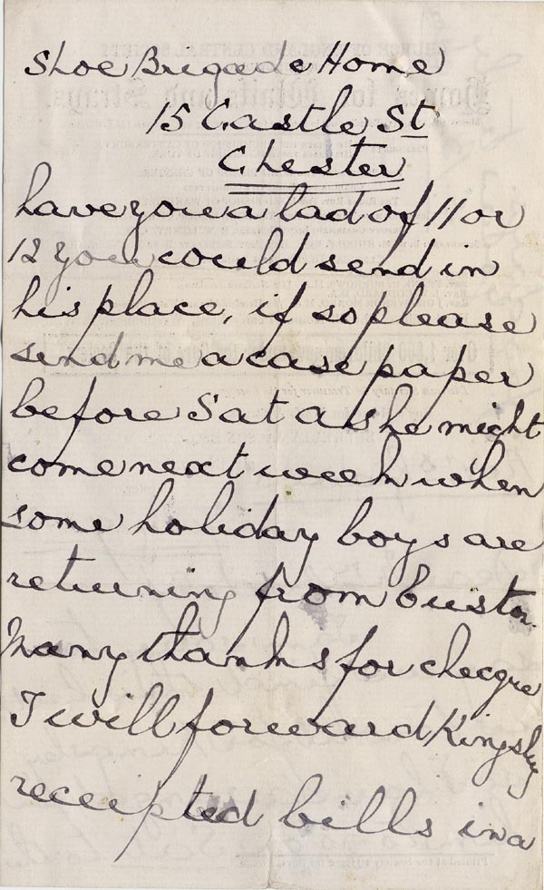 Large size image of Case 3622 4. Letter from S.B. Jacson of Kingsley Hall 19 July 1893
 page 2