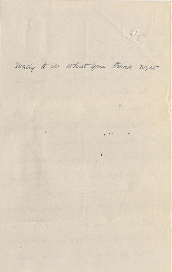 Large size image of Case 3622 16. Letter from Tattenhall Home c. 22 November 1909
 page 2