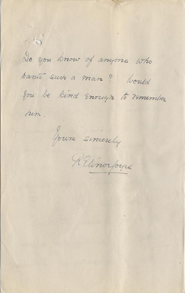 Large size image of Case 3622 20. Letter from Tattenhall Home 20 November 1910
 page 3