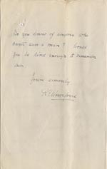Image of Case 3622 20. Letter from Tattenhall Home 20 November 1910
 page 3