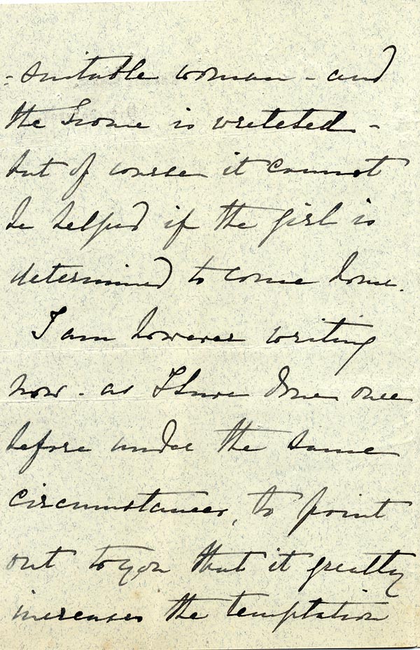 Large size image of Case 3695 5. Letter from E's employer 23 March 1898
 page 2