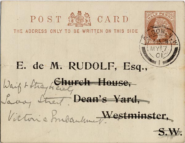 Large size image of Case 3821 15. Notice of discharge 6 May 1901
 page 1