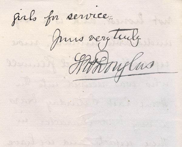 Image of Case 3821 7. Letter from the Lampson Home 30 August 1893
 page 3