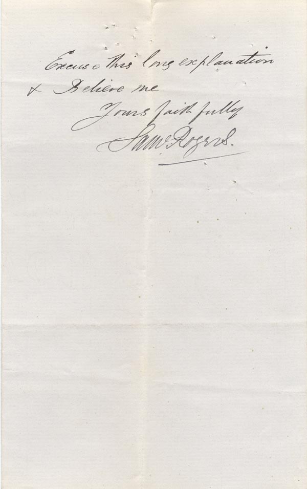 Large size image of Case 4314 2. Letter from S. Rogers, Honorary Secretary of the Gordon Boys Home, Croydon. [part of the letter appears to be missing]  5 June 1894
 page 6