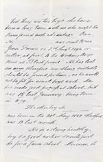 Image of Case 4314 2. Letter from S. Rogers, Honorary Secretary of the Gordon Boys Home, Croydon. [part of the letter appears to be missing]  5 June 1894
 page 3