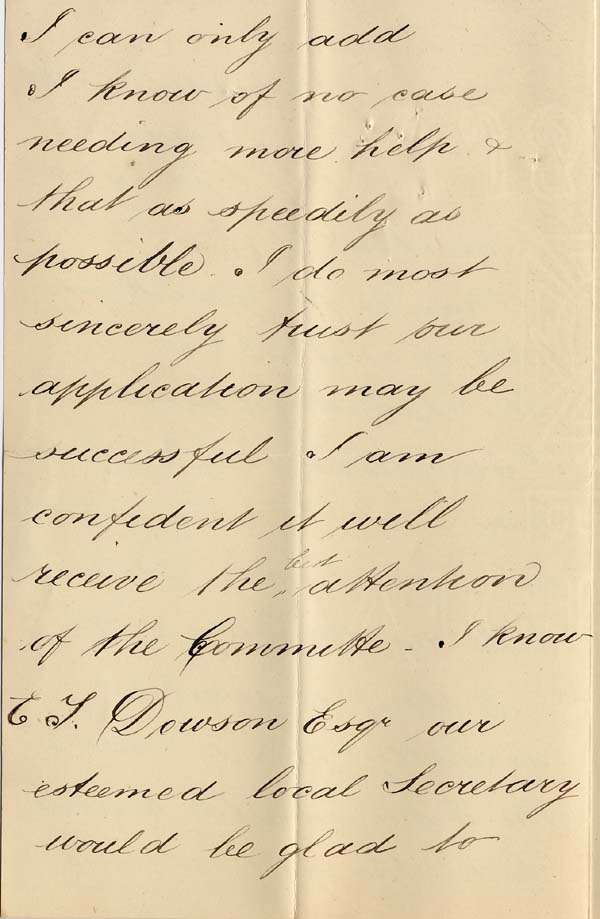 Large size image of Case 4488 2. Letter from I N Clarke 15 October 1894
 page 3