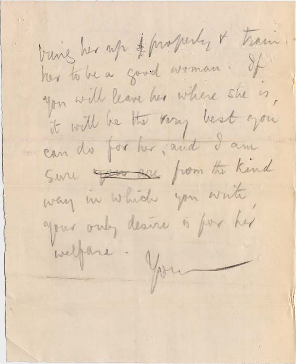 Large size image of Case 4488 7. Copy of letter to G's father 29 April 1895
 page 2
