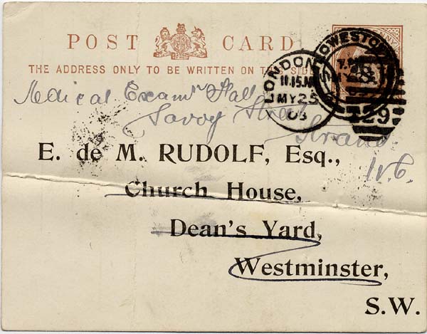 Large size image of Case 4488 13. Notice of discharge 23 May 1905
 page 1
