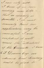 Image of Case 4488 2. Letter from I N Clarke 15 October 1894
 page 3