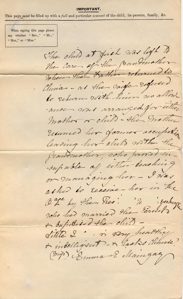 Large size image of Case 4664 1. Application to Waifs and Strays' Society  27 December 1894
 page 3