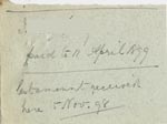Image of Case 4664 2. Receipt for I. 11 April 1899
 page 1