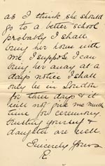 Image of Case 4664 4. Letter from I's mother 9 September 1900
 page 2