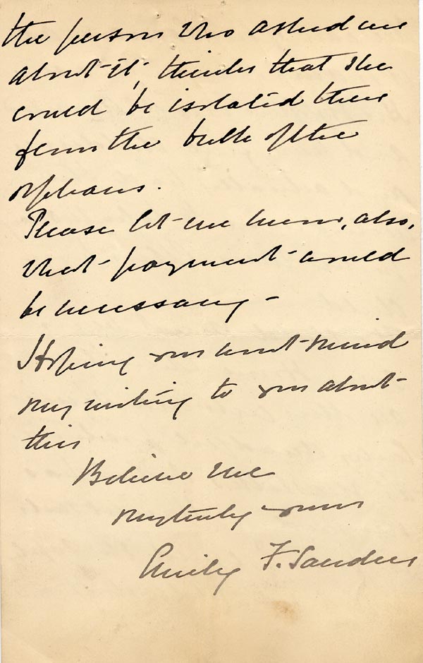 Large size image of Case 4770 2. Letter from Miss Sanders 27 March 1895
 page 4