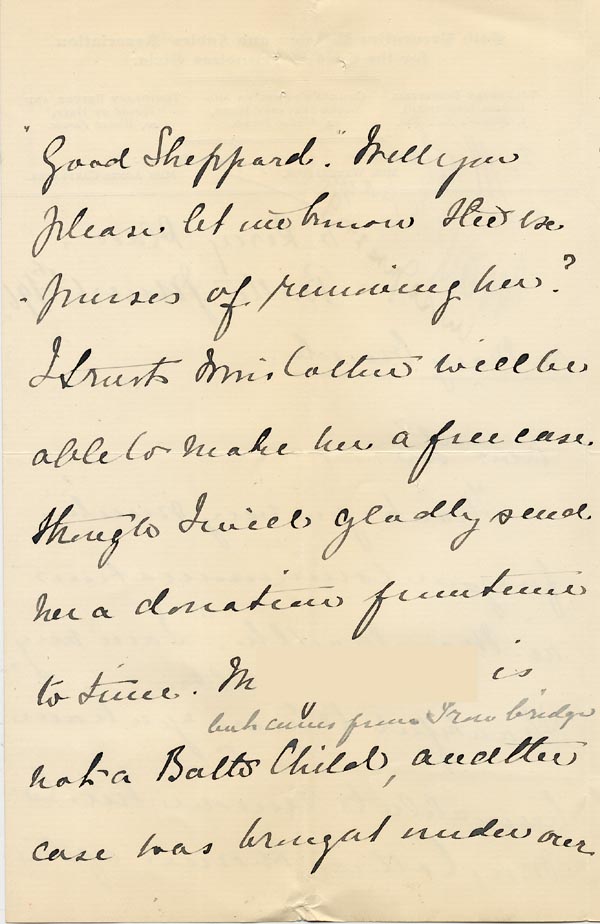 Large size image of Case 4770 14. Letter from the Bath Preventative Mission 1 June 1896
 page 2