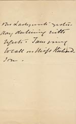 Image of Case 4770 5. Letter to Mr Rudolf from Miss Sanders 9 April 1895
 page 3