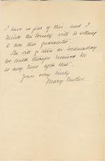 Image of Case 4770 8. Letter to Mr Rudolf  from Mary Butler 26 April 1895
 page 2