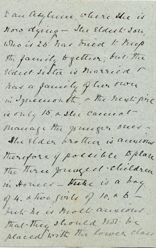 Large size image of Case 4776 2. Letter from Miss Savage  27 March 1895
 page 2