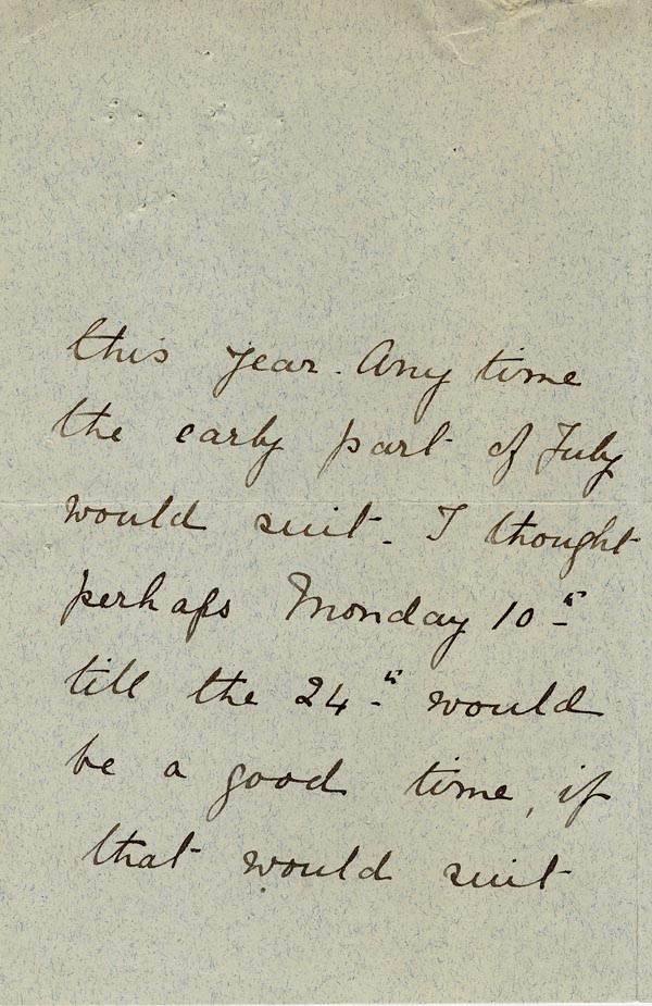 Large size image of Case 5008 15. Letter from Miss Hall Hall to Miss Woolley, Mildenhall Home 21 June 1899
 page 2