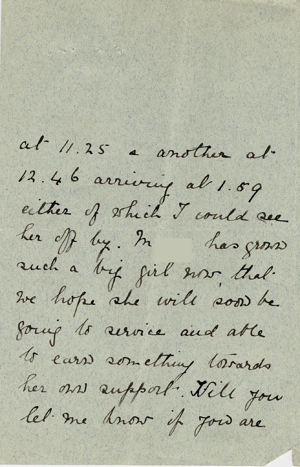 Large size image of Case 5008 18. Letter from Miss Hall Hall 18 July 1899
 page 2
