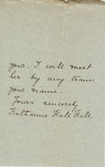 Image of Case 5008 15. Letter from Miss Hall Hall to Miss Woolley, Mildenhall Home 21 June 1899
 page 3