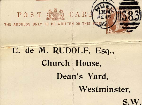 Large size image of Case 5627 7. Notice of discharge 15 February 1899
 page 1