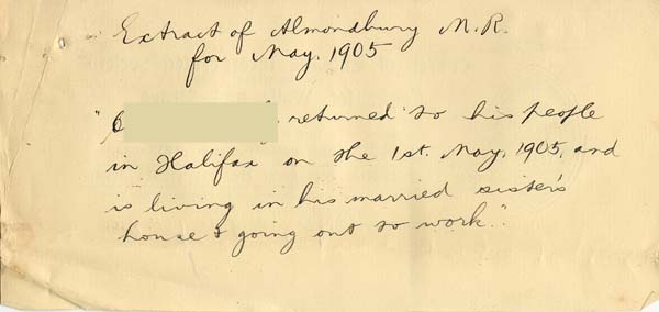 Large size image of Case 5976 6. Extract from (quote)Almondbury M.R.(unquote)  c. May 1905
 page 1