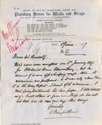 Image of Case 5976 2. Letter from W. Beresford Peirse, Diocesan Secretary  8 June 1897
 page 1