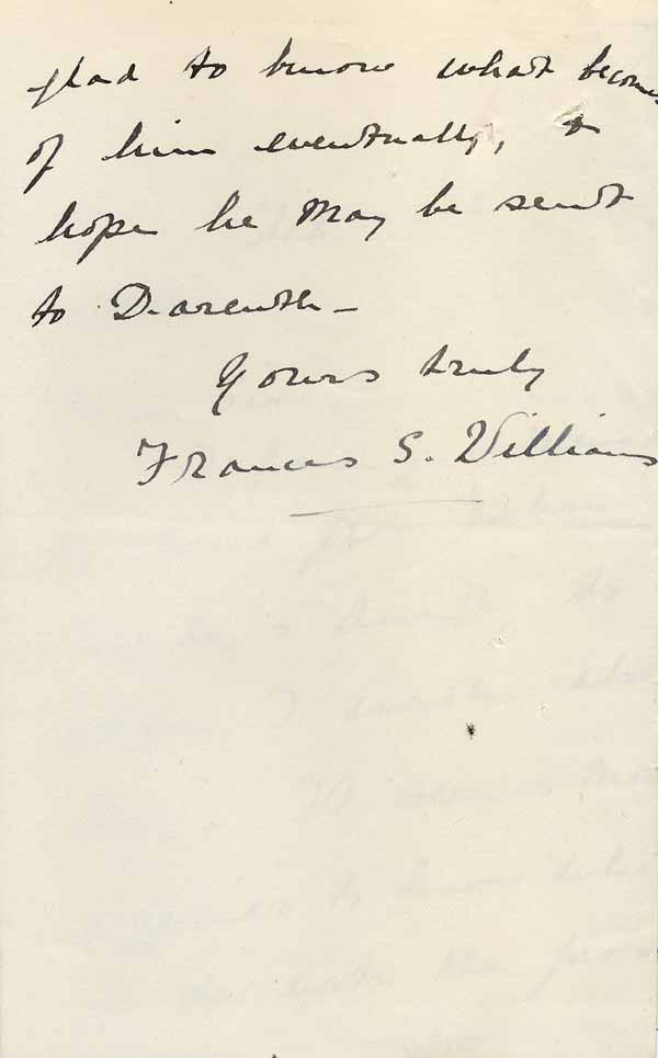 Large size image of Case 6001 26. Letter from Miss Williams to Revd Edward Rudolf enclosing the letter from J's aunt  13 February 1908
 page 3