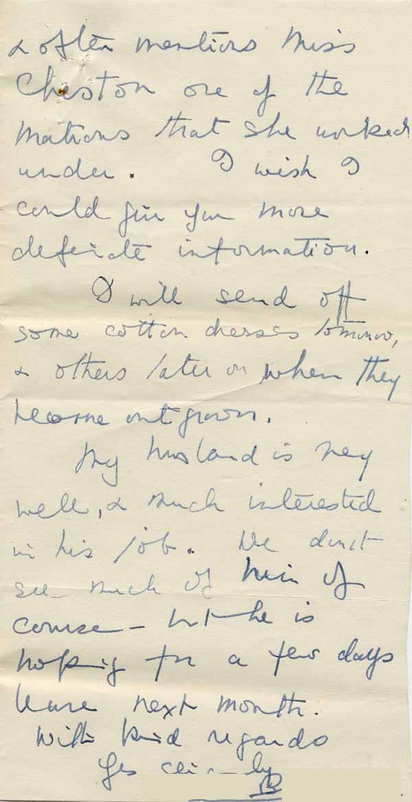 Large size image of Case 6024 5. Letter from Mrs B. about A's past history  13 June 1941
 page 2