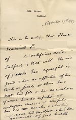 Image of Case 6232 2. Medical certificate  17 November 1897
 page 1