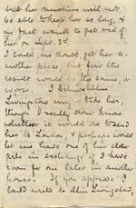 Image of Case 6424 14. Letter from Miss Snowden about A. being given notice by her employer  12 August 1902
 page 3