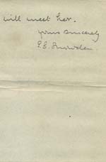 Image of Case 6424 24. Letter from Miss Snowden informing Revd Edward Rudolf of A's return to her aunt  [September 1903]
 page 3