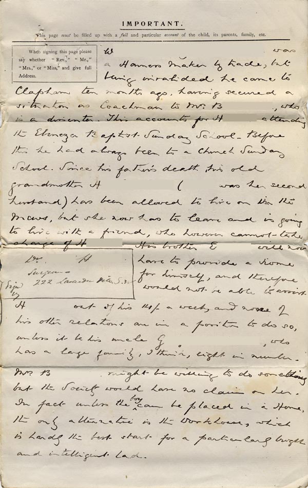Large size image of Case 6537 1. Application to Waifs and Strays' Society  21 June 1898
 page 3