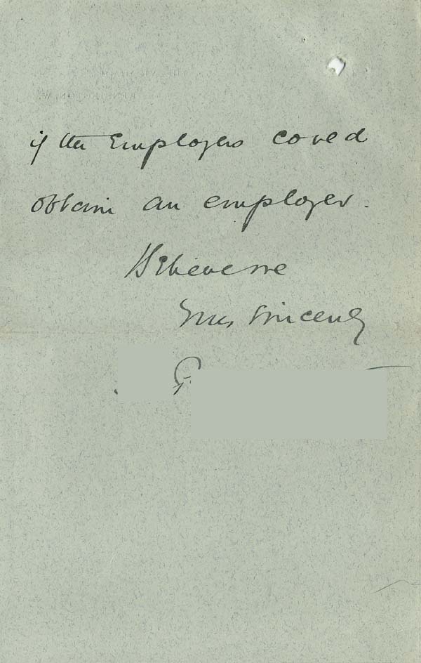 Large size image of Case 8587 18. Letter from Prebendary P. about the Campden Trustees paying for E's apprenticeship  14 January 1910
 page 2