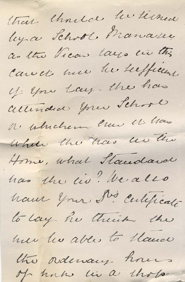 Large size image of Case 8587 21. Letter from Miss B. to St Nicholas' Home about E's future employment  25 January 1910
 page 2