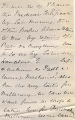 Image of Case 8587 21. Letter from Miss B. to St Nicholas' Home about E's future employment  25 January 1910
 page 3
