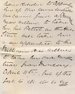 Image of Case 8587 29. Letter from Miss B. to St Nicholas' Home discussing E's health and possible dates for her to start work  30 March 1910
 page 2