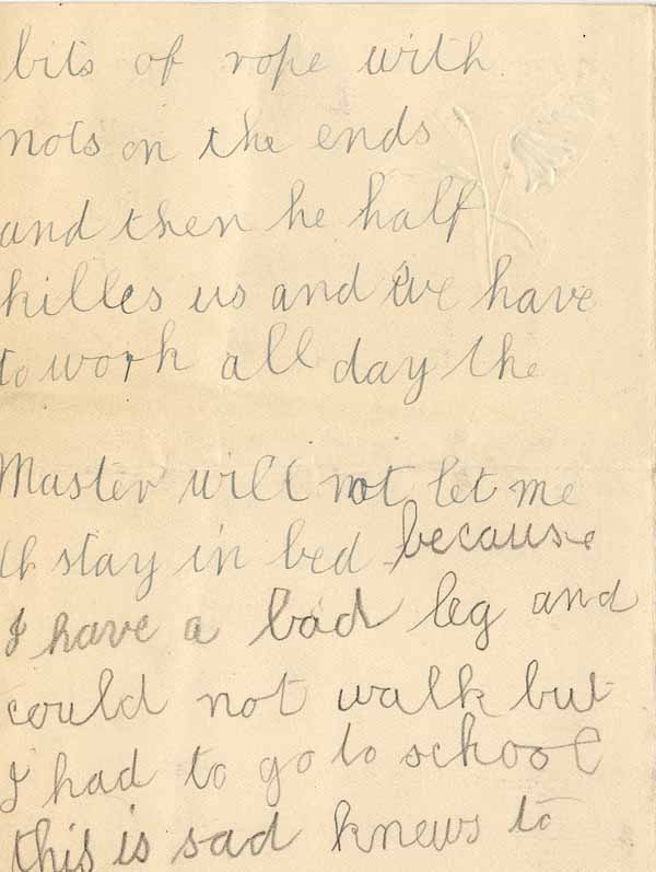 Large size image of Case 8645 6. Letter from H. alleging cruel treatment at the Runwell Home  21 February 1902
 page 2