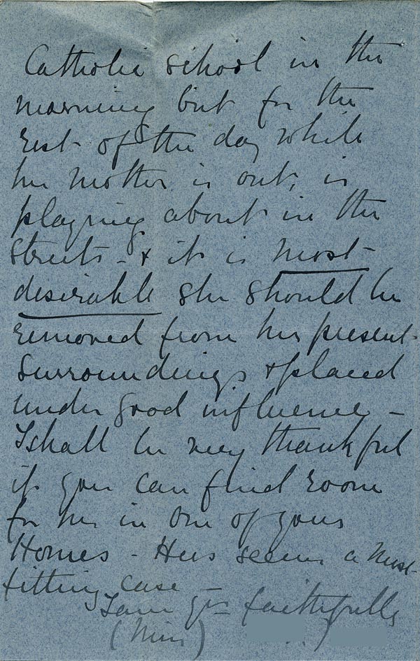 Large size image of Case 9126 2. Letter from Miss J. commending E's case  6 June 1902
 page 4