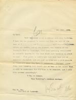 Image of Case 9146 5. Copy letter to the Earl of Sandwich about boys recommended for his Home  8 June 1905
 page 1