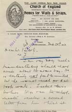 Image of Case 9308 17. Letter from St Giles Home stating that J. is not (quote)feeble minded(unquote)  20 February 1910
 page 1