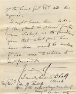 Image of Case 9316 22. Letter from the Worksop Union agreeing to the arrangements for M.  20 April 1905
 page 2