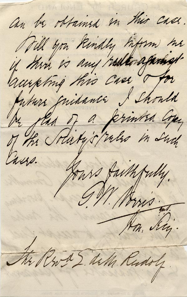 Large size image of Case 9380 2. Letter from the Liverpool Branch of the Society  3 January 1903
 page 2