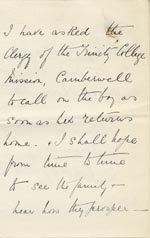 Image of Case 9402 6. Letter from Miss V. Hopgood  17 October 1907
 page 3