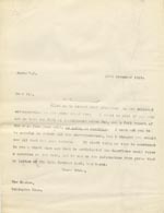 Image of Case 9498 31. Copy letter from Revd Edward Rudolf to the Islington Home requesting a medical certificate and a full report on A's case  12 November 1910
 page 1