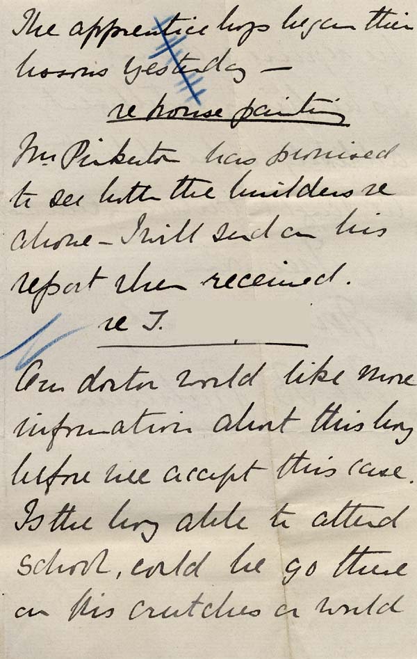 Large size image of Case 9627 7. Letter from Mrs M.B. Graham of St Martin's requesting further information about J.  19 May 1903
 page 2