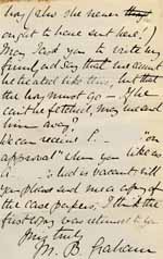 Image of Case 9627 24. Letter from Mrs Graham to Revd Edward Rudolf complaining about Mary Mortimer's delay in removing J.  13 August 1903
 page 2