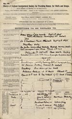 Image of Case 9635 1. Application to the Waifs and Strays' Society  22 April 1903
 page 1