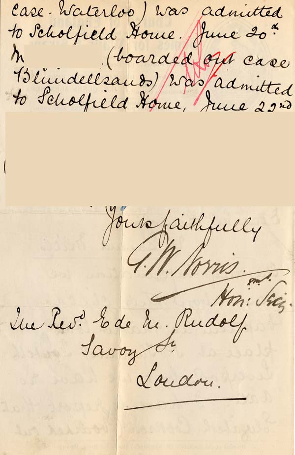 Large size image of Case 9646 5. Letter from G. Norris  24 June 1905
 page 2